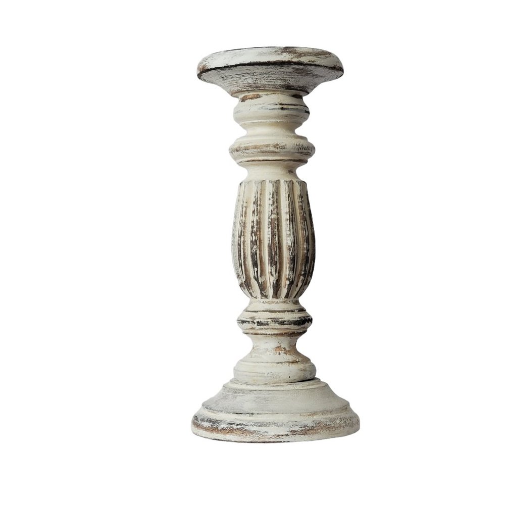 Country Farm House Wooden Candle Holder